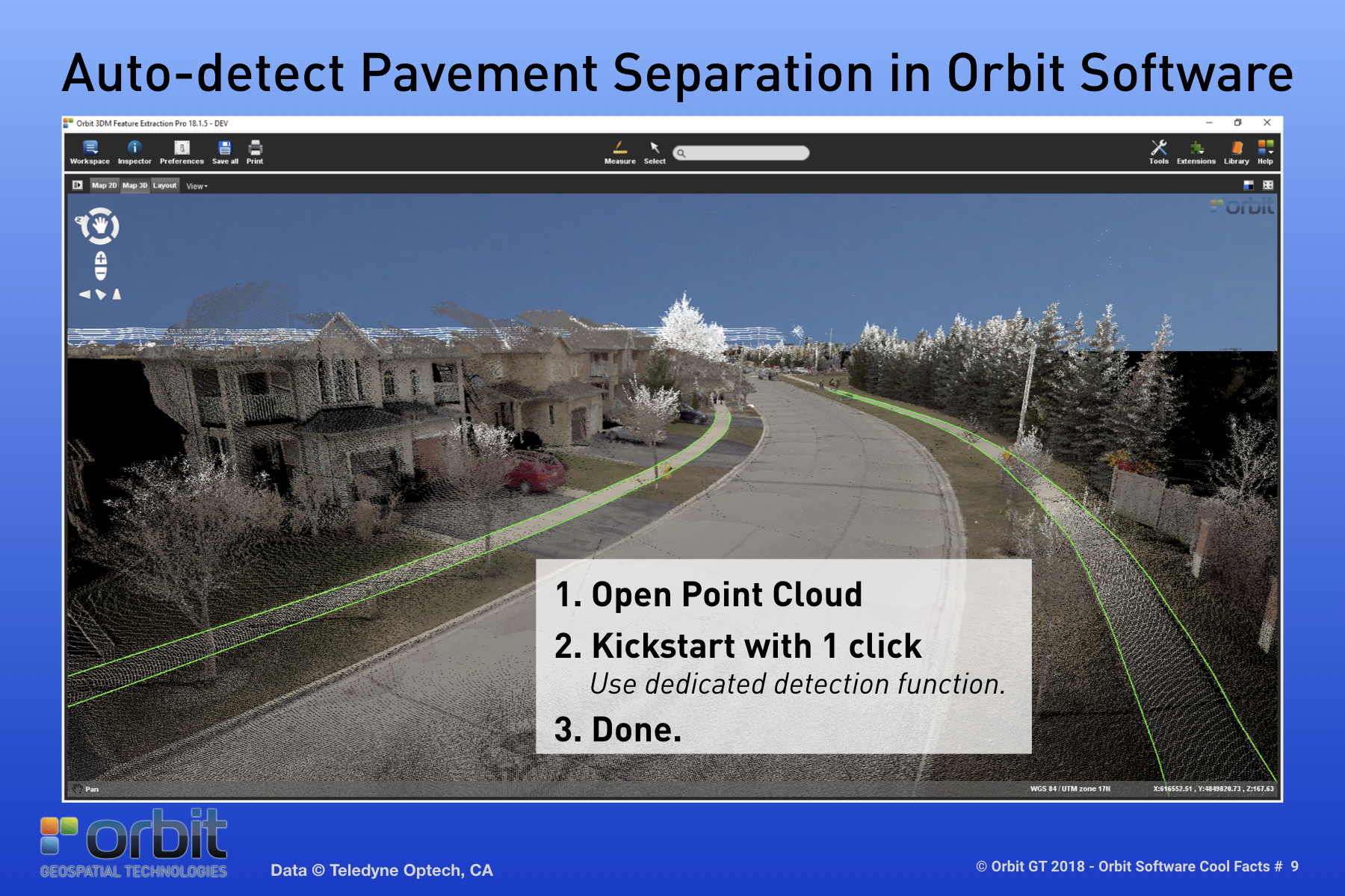 Orbit GT Auto-detect Pavement Separation