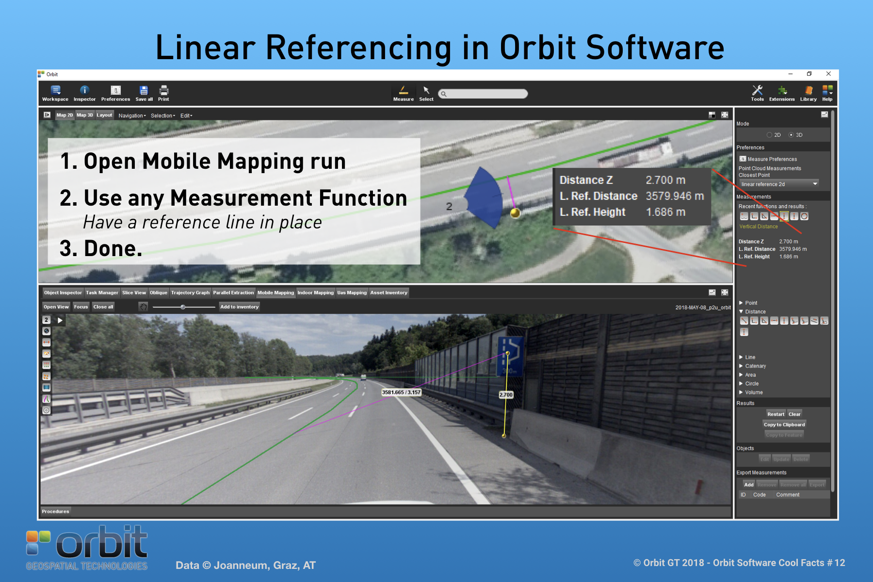 Orbit GT Linear Referencing