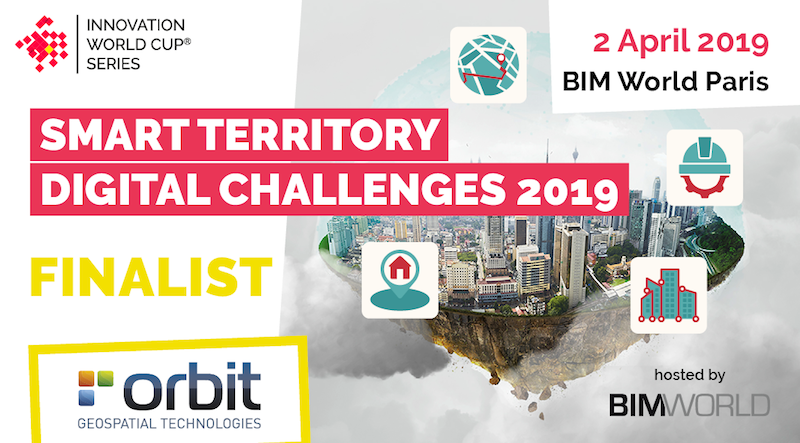 Orbit GT Orbit GT selected in Top 5 for Smart Territories award at BIM World, Paris