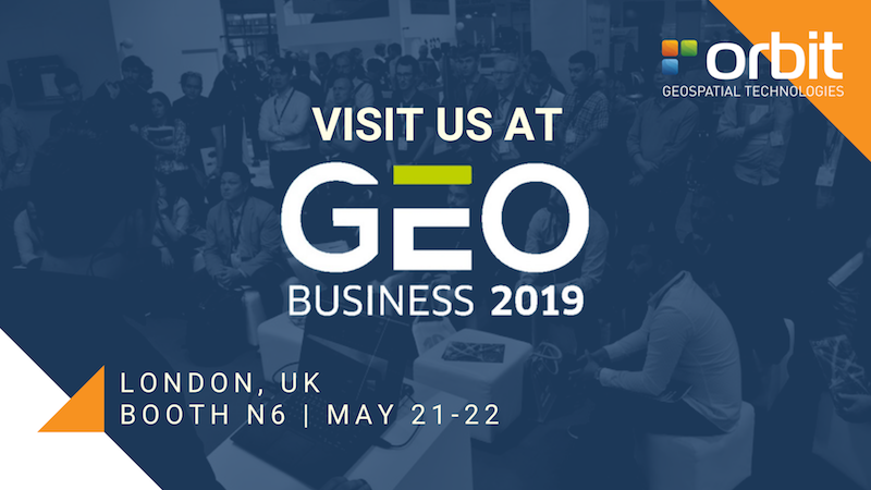 Orbit GT Orbit GT to exhibit and present at GeoBusiness, London, UK